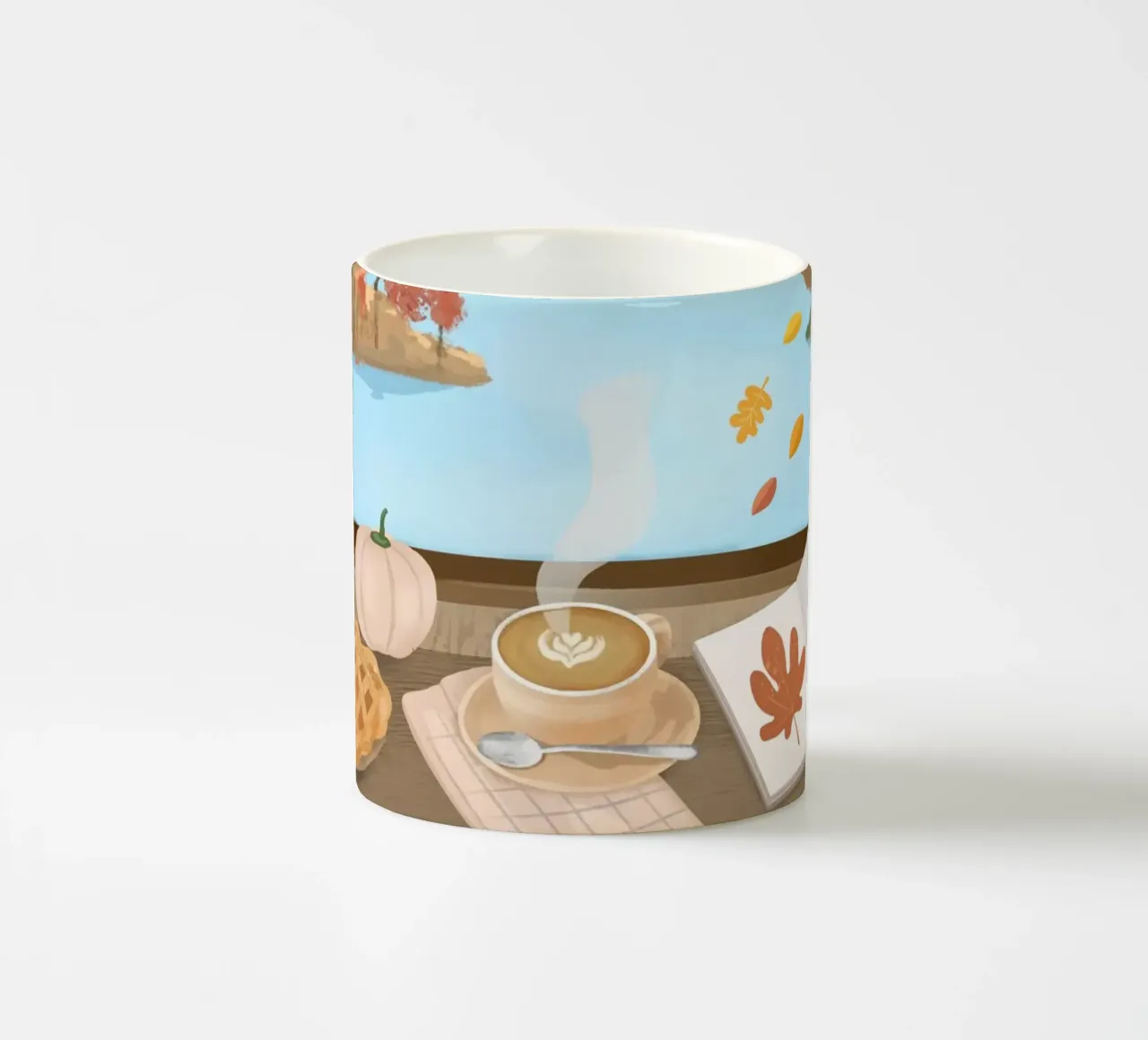 Cottage d'autunno tazza in ceramica da PetrArts