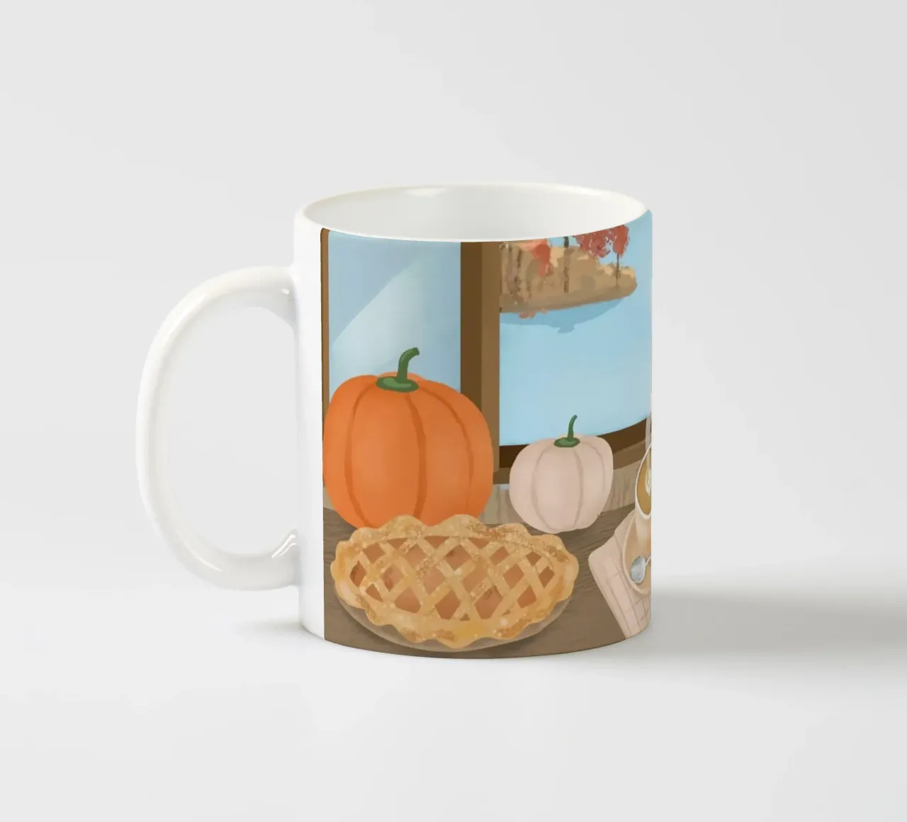Cottage d'autunno tazza in ceramica da PetrArts