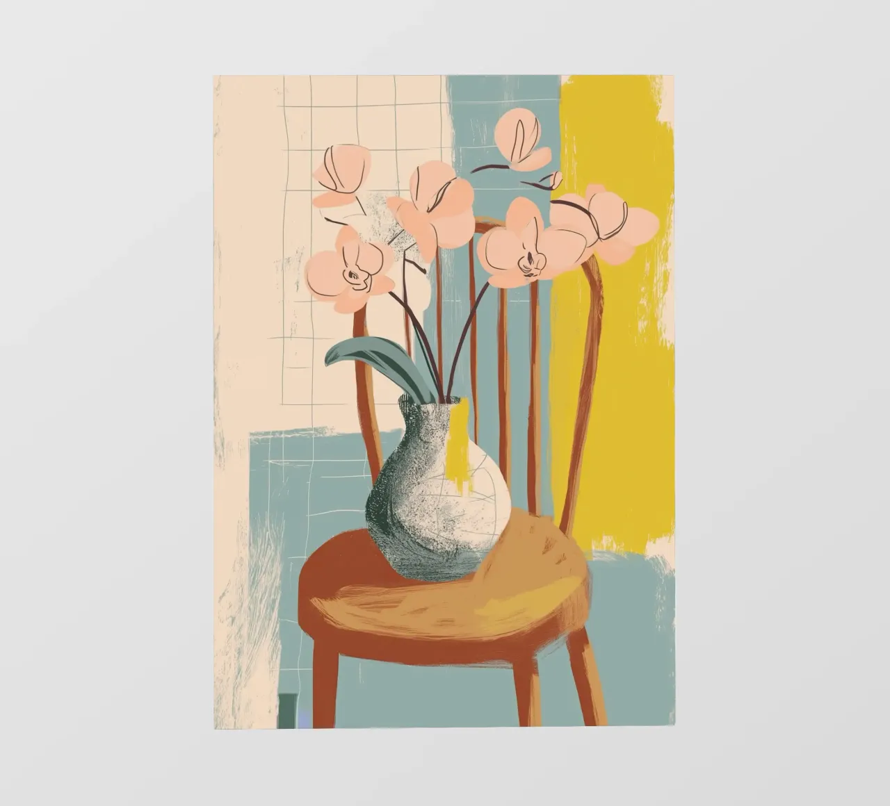 The Quiet Joy of Orchids telo in pvc da Clara August