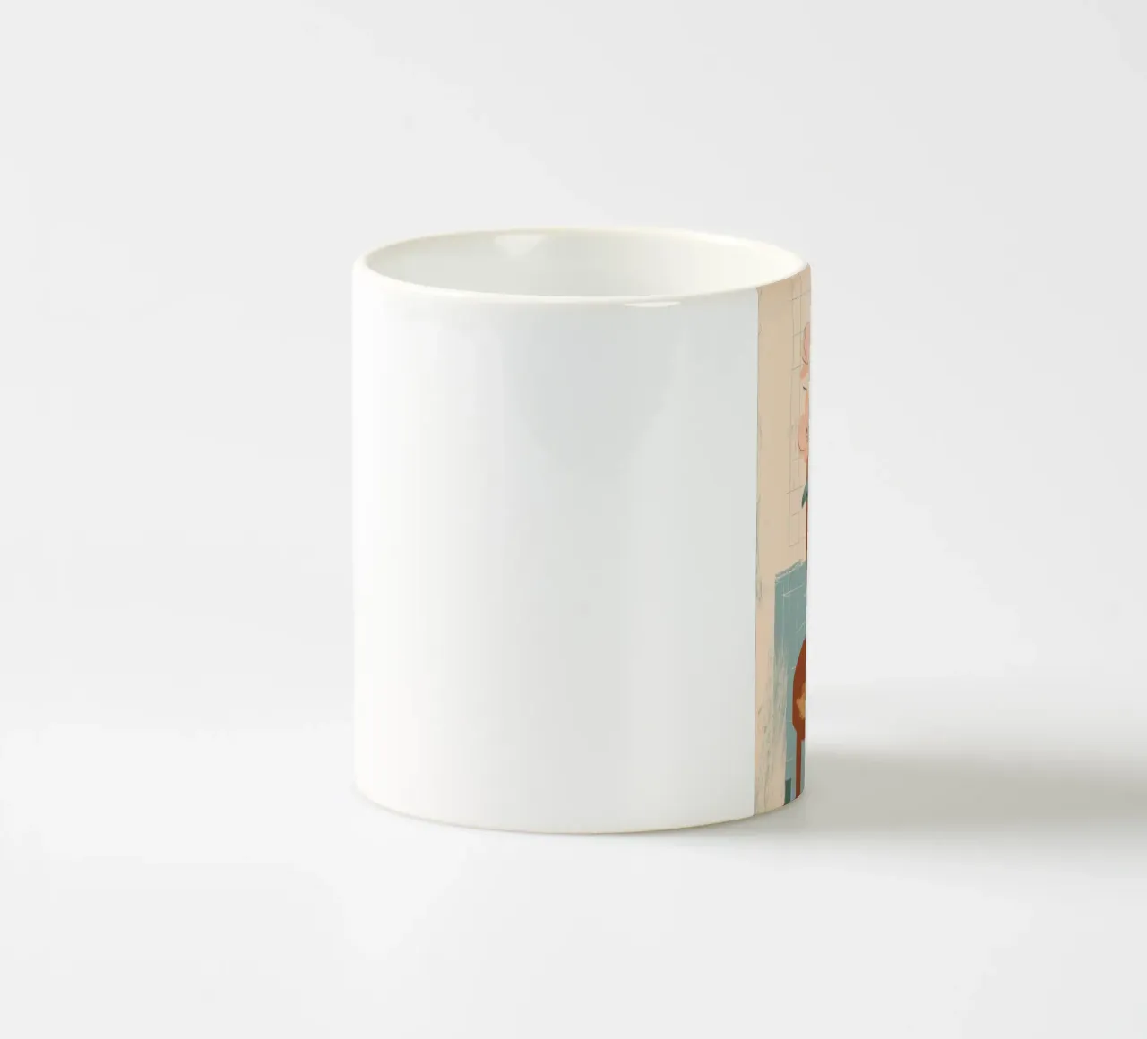 The Quiet Joy of Orchids tazza in ceramica da Clara August