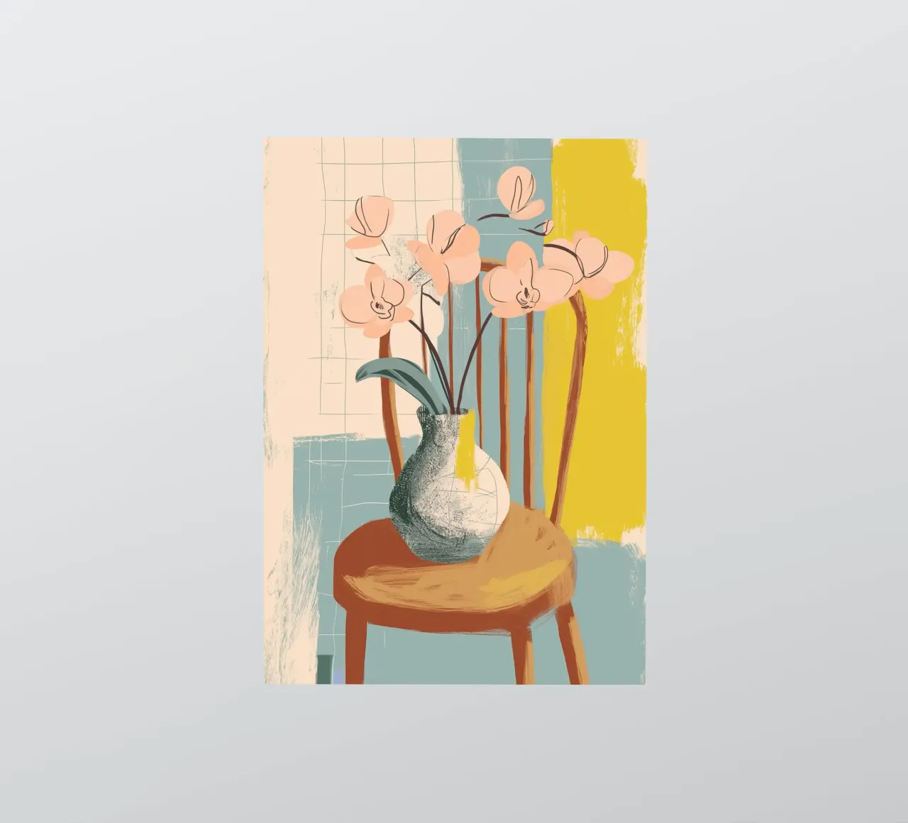The Quiet Joy of Orchids adesivo da Clara August