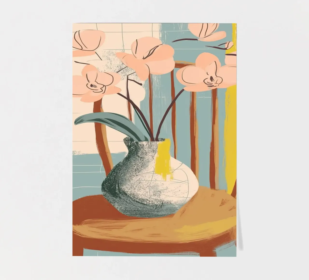 The Quiet Joy of Orchids Stickerbogen von Clara August