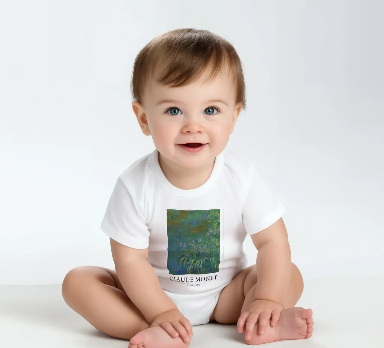 bellissimo fiore di iris body neonato maniche corte da SMG Store