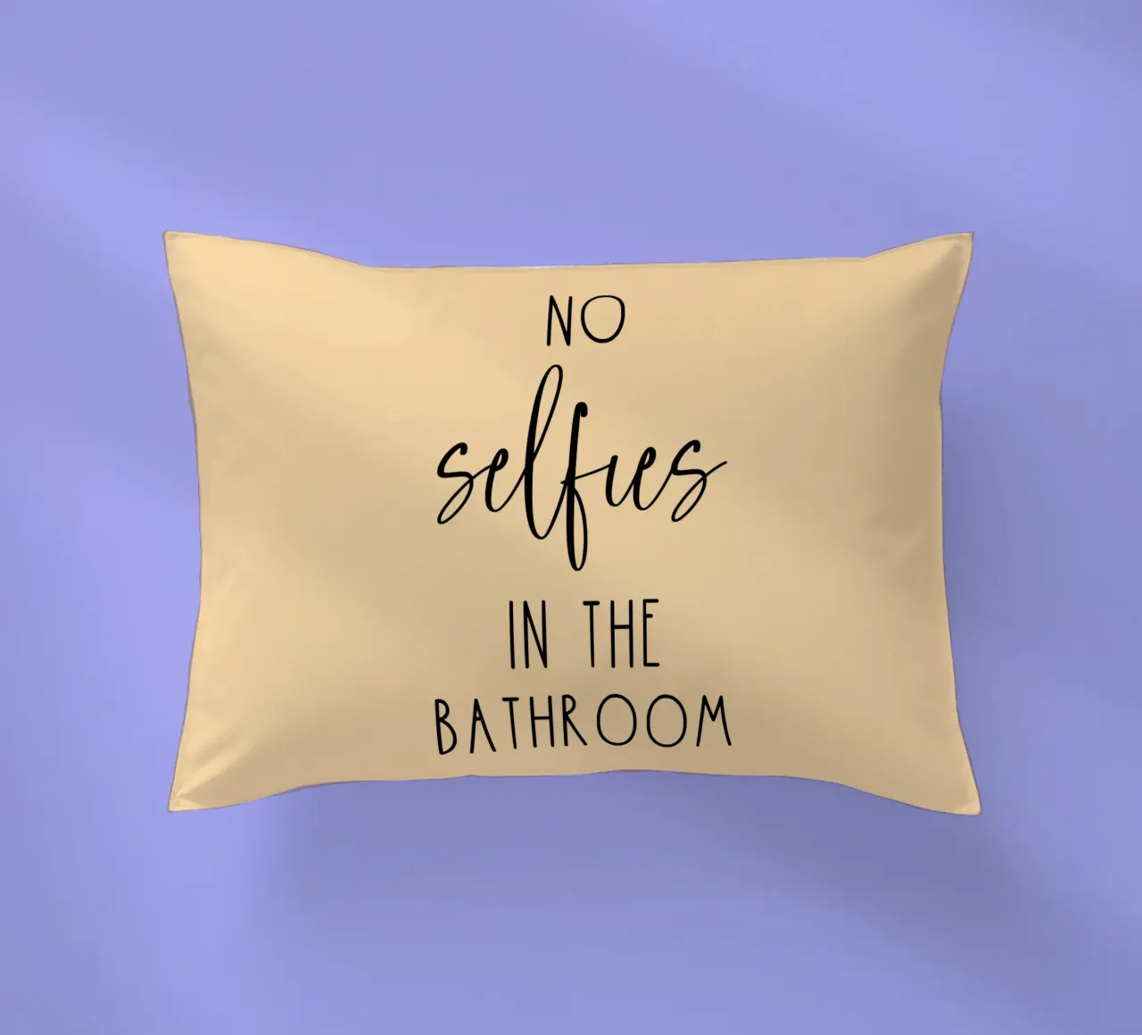 Niente selfie in bagno cuscino da Shark Printables