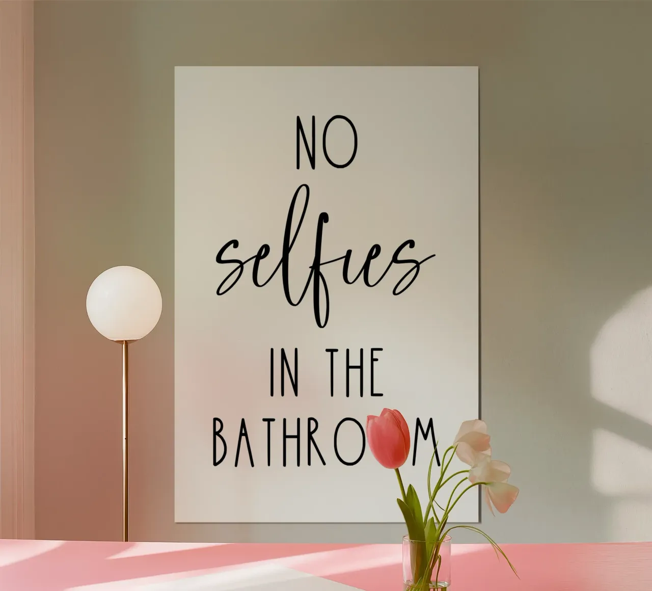 Niente selfie in bagno carta hahnemühle da Shark Printables