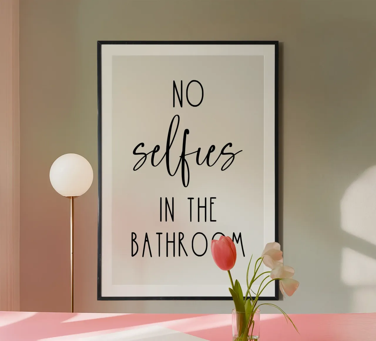Niente selfie in bagno carta hahnemühle da Shark Printables