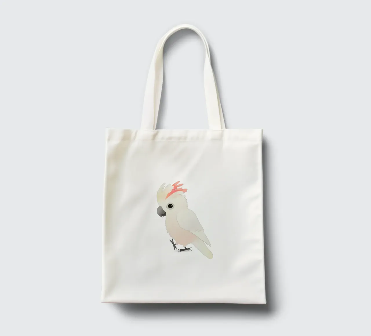 Cacatua a cresta di salmone molto carino borsa in juta da BwiseLizzy