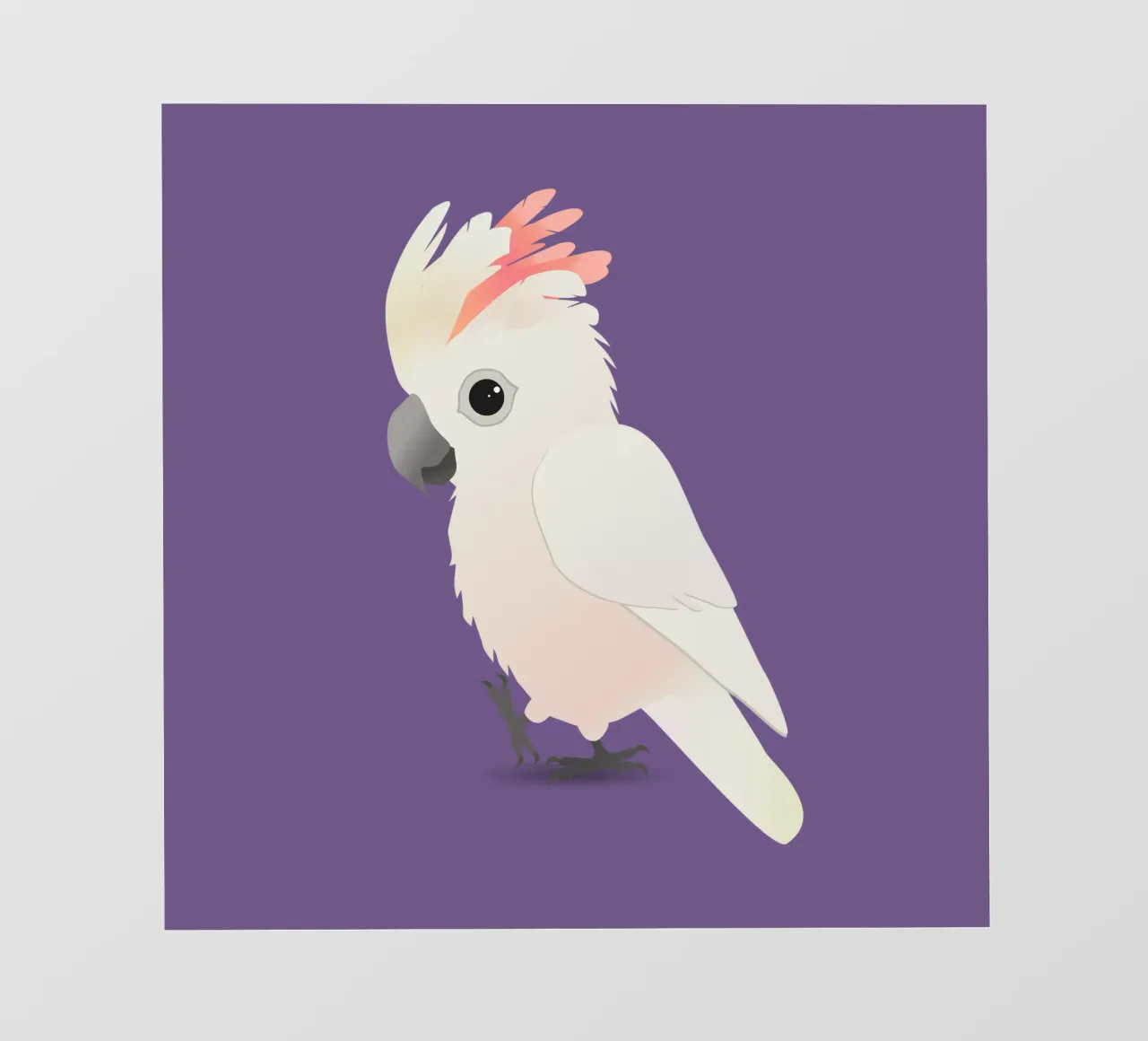 Cacatua a cresta di salmone molto carino telo in pvc da BwiseLizzy