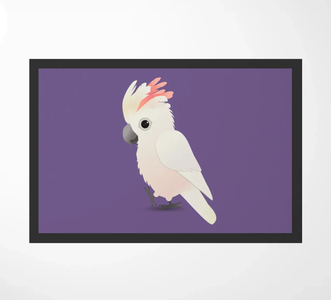 Cacatua a cresta di salmone molto carino zerbino da BwiseLizzy