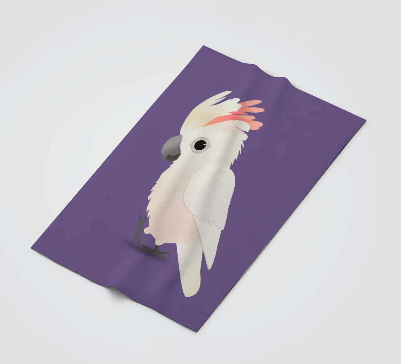 Cacatua a cresta di salmone molto carino coperta in pile da BwiseLizzy