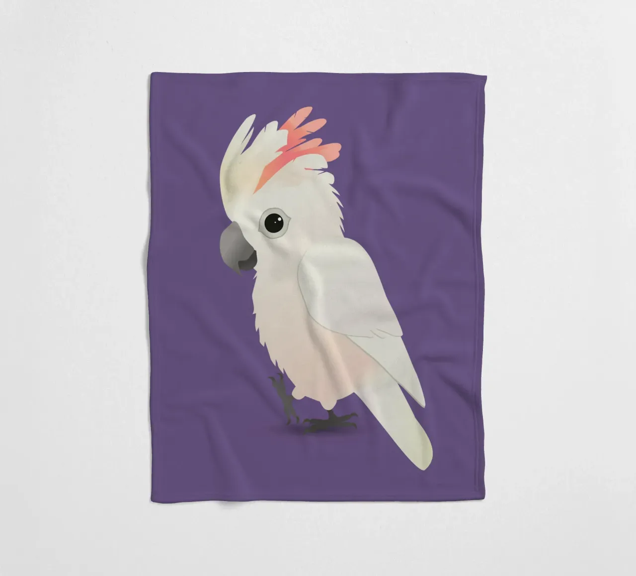 Cacatua a cresta di salmone molto carino coperta in pile da BwiseLizzy