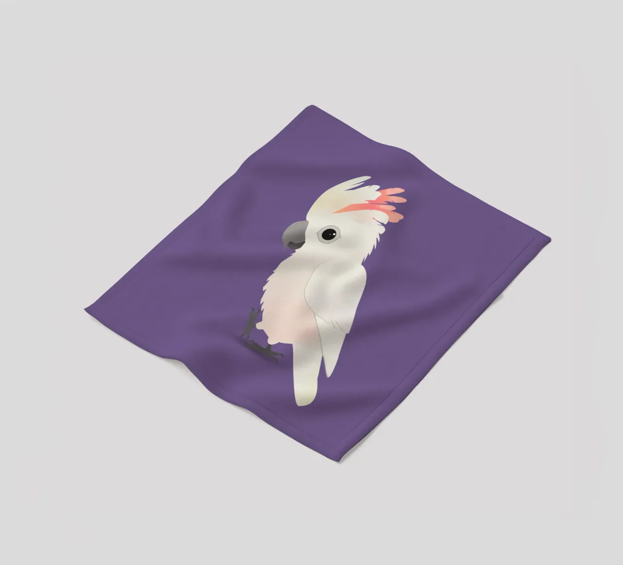 Cacatua a cresta di salmone molto carino coperta in pile da BwiseLizzy