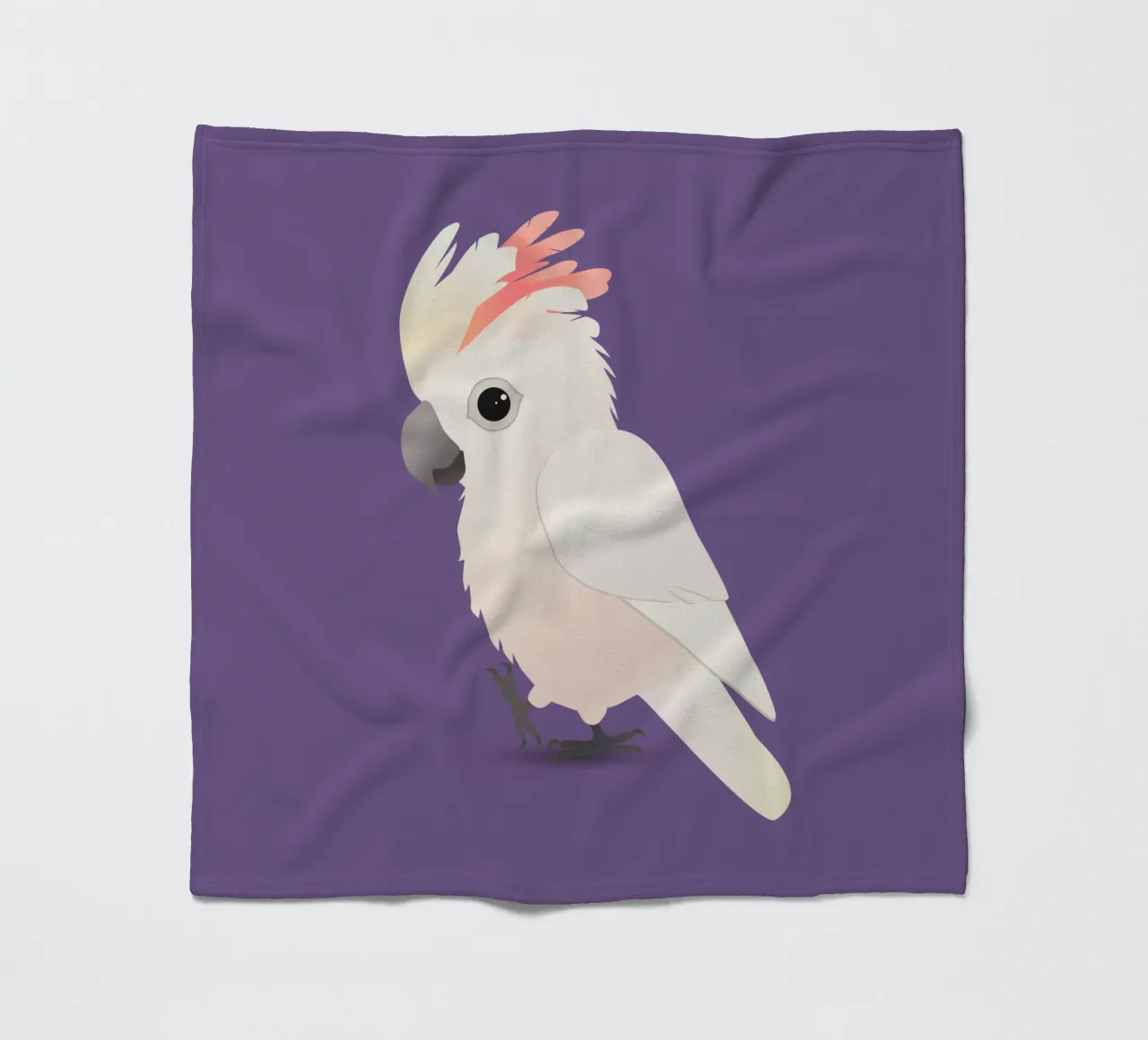 Cacatua a cresta di salmone molto carino coperta in pile da BwiseLizzy