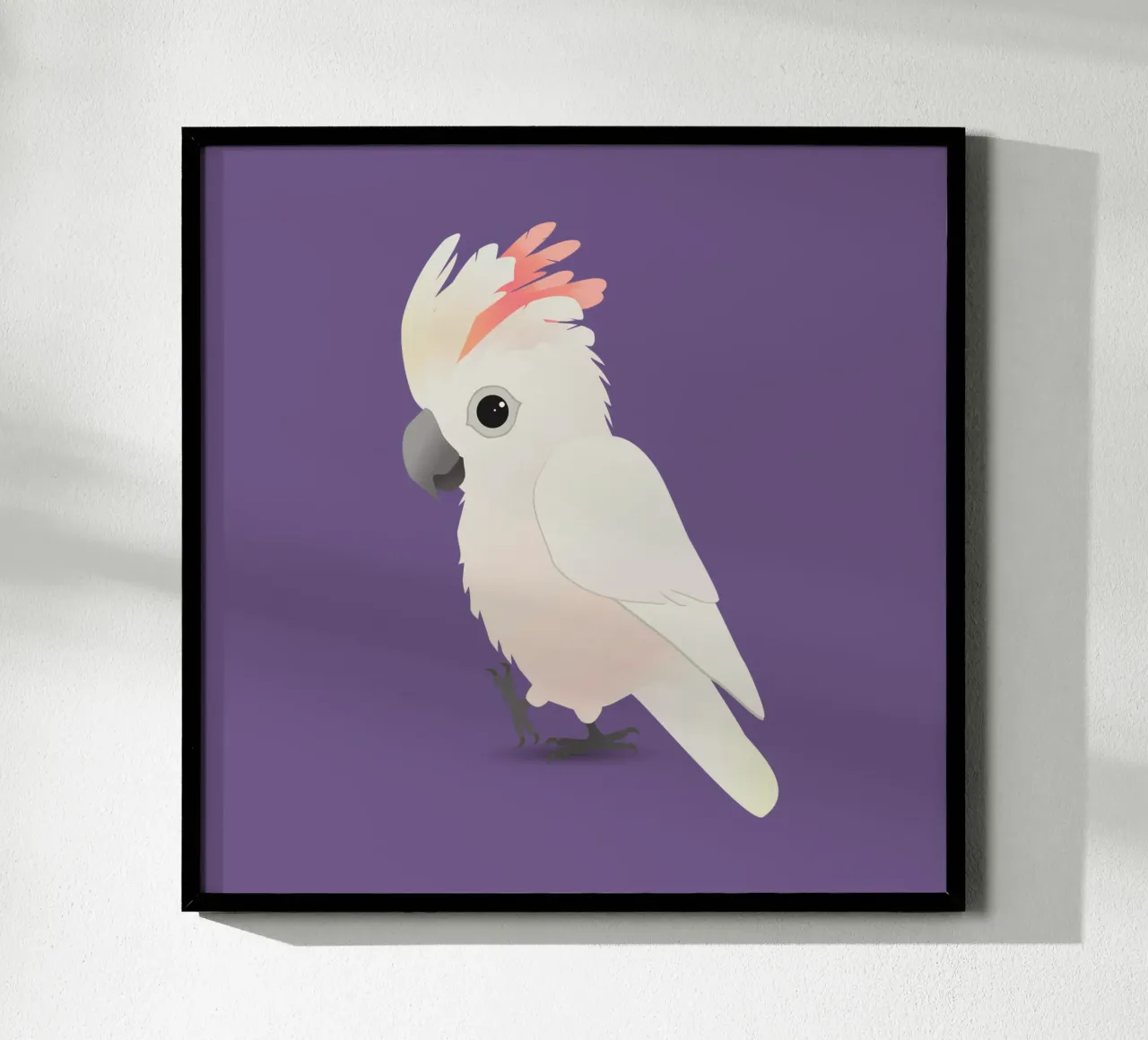 Cacatua a cresta di salmone molto carino carta hahnemühle da BwiseLizzy