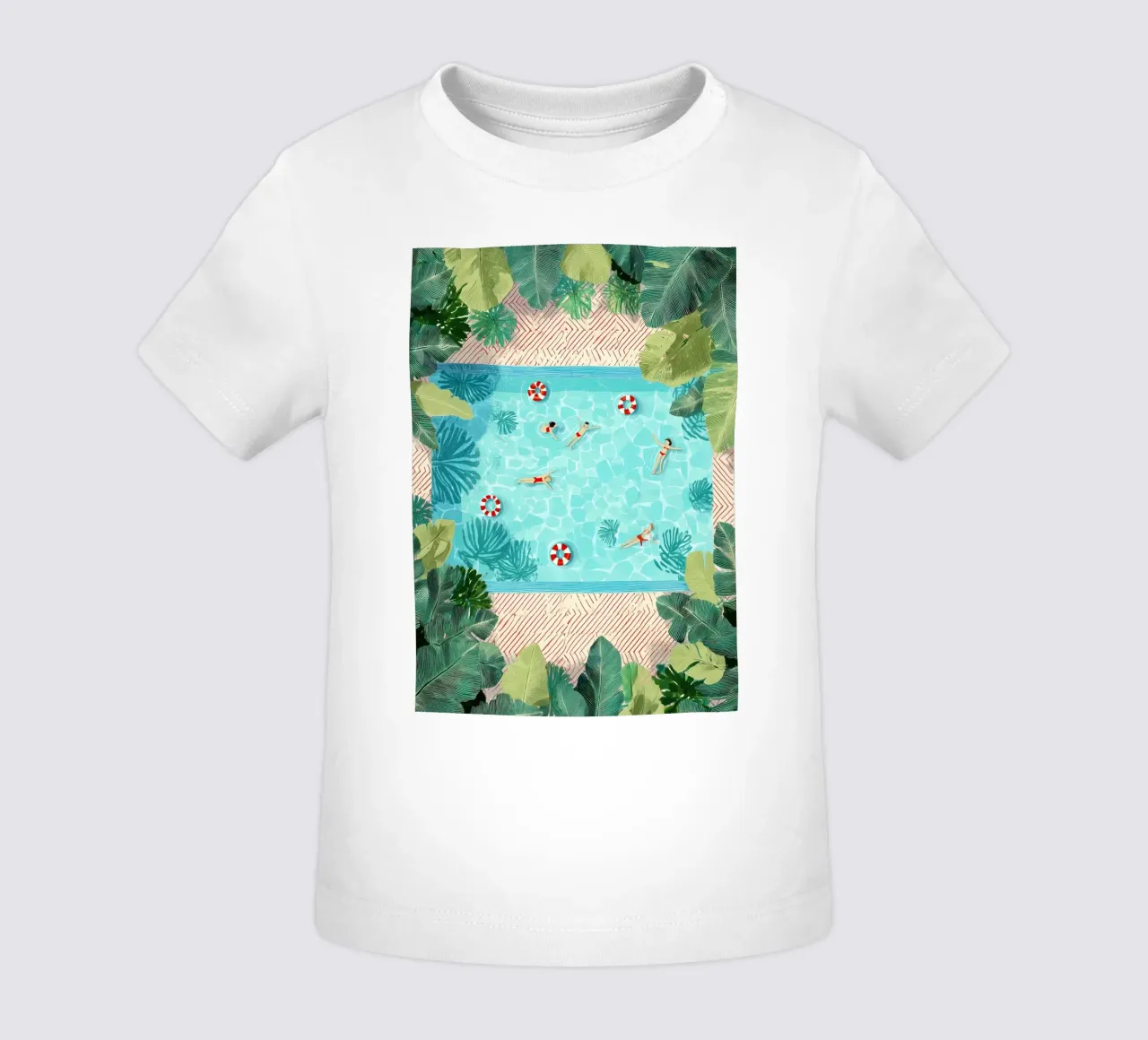 Floating in Forever Blue maglietta neonato da Clara August