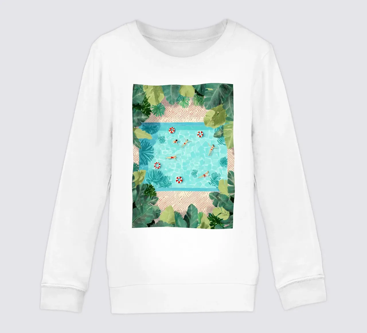 Floating in Forever Blue felpa bambino da Clara August