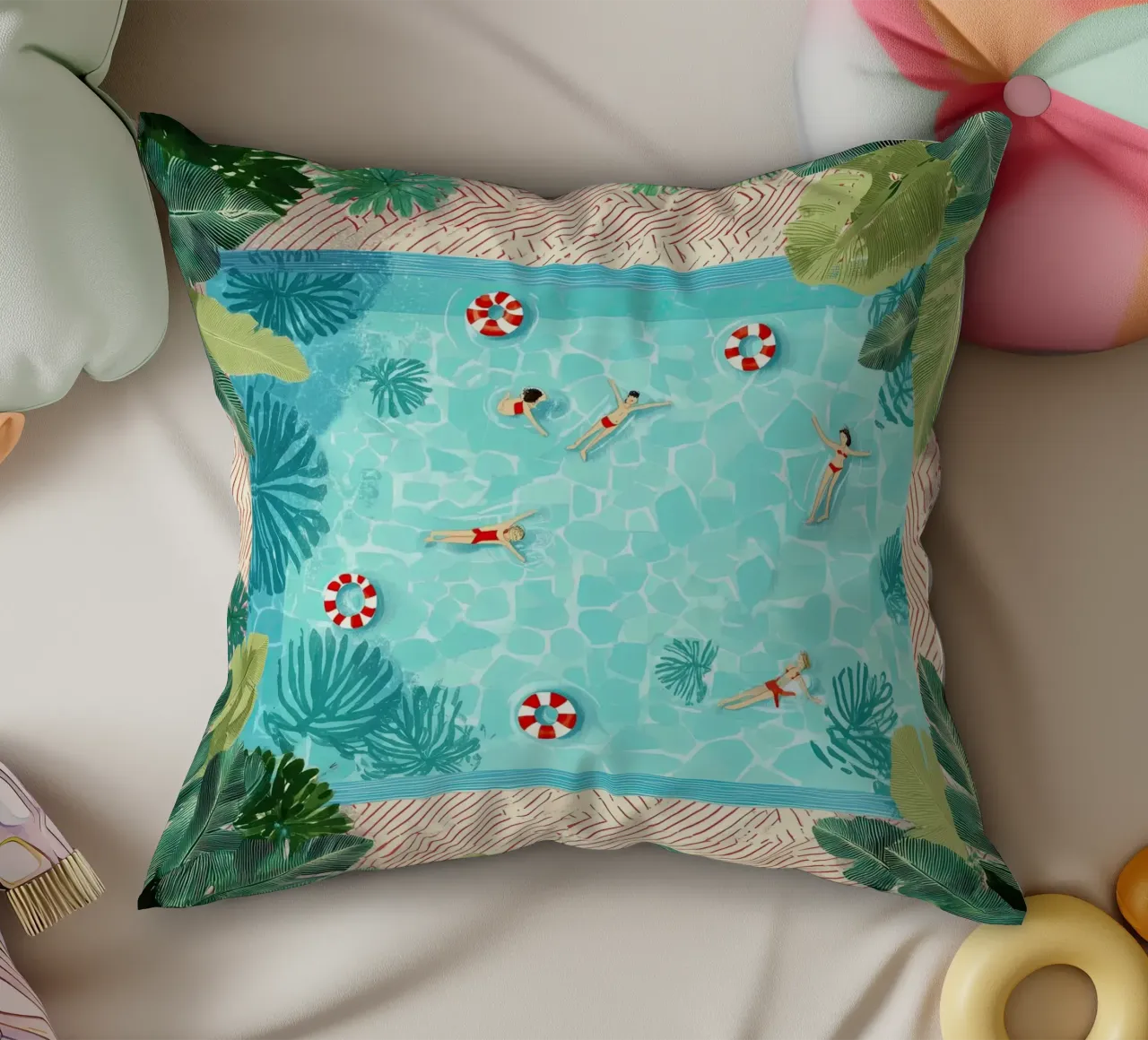 Floating in Forever Blue cuscino da Clara August