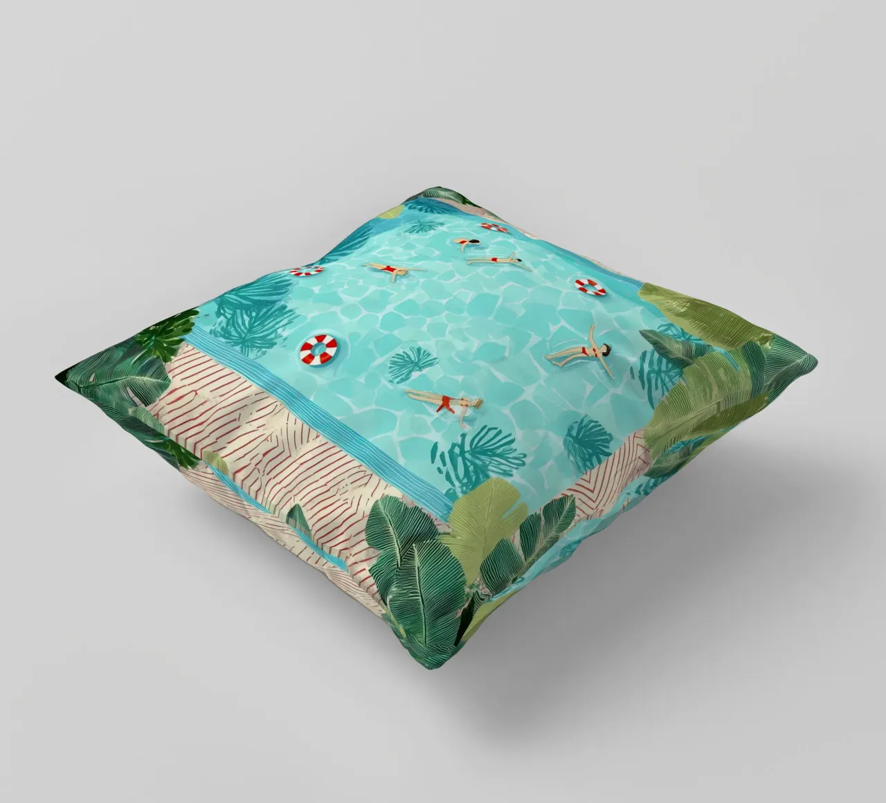 Floating in Forever Blue cuscino da Clara August