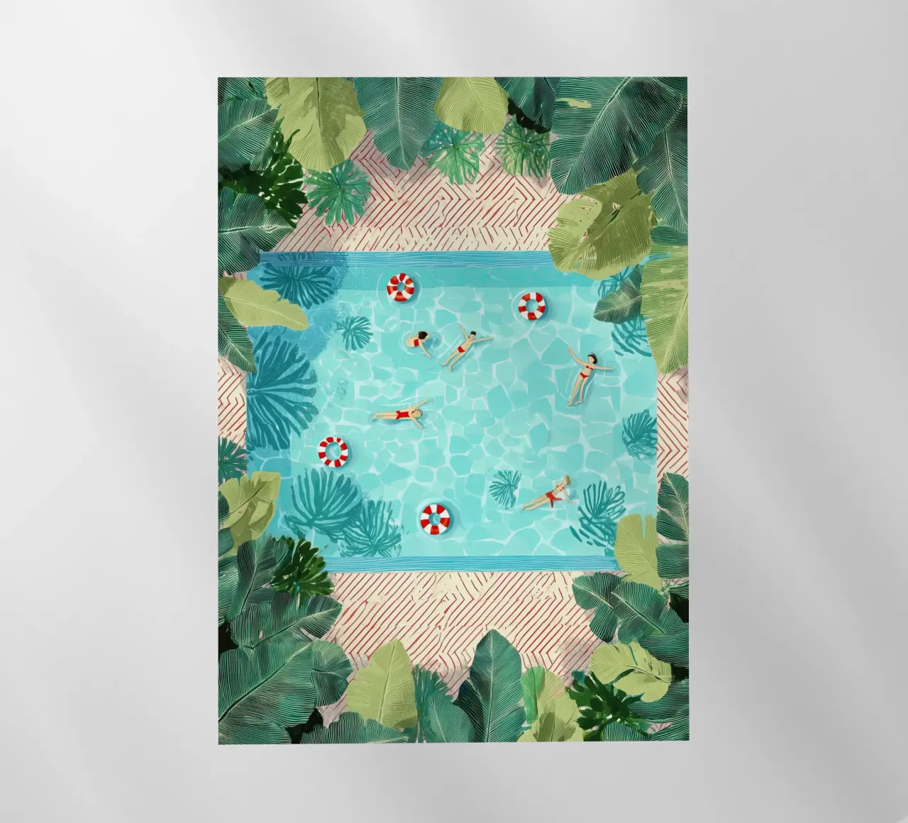 Floating in Forever Blue pellicola backlit da Clara August