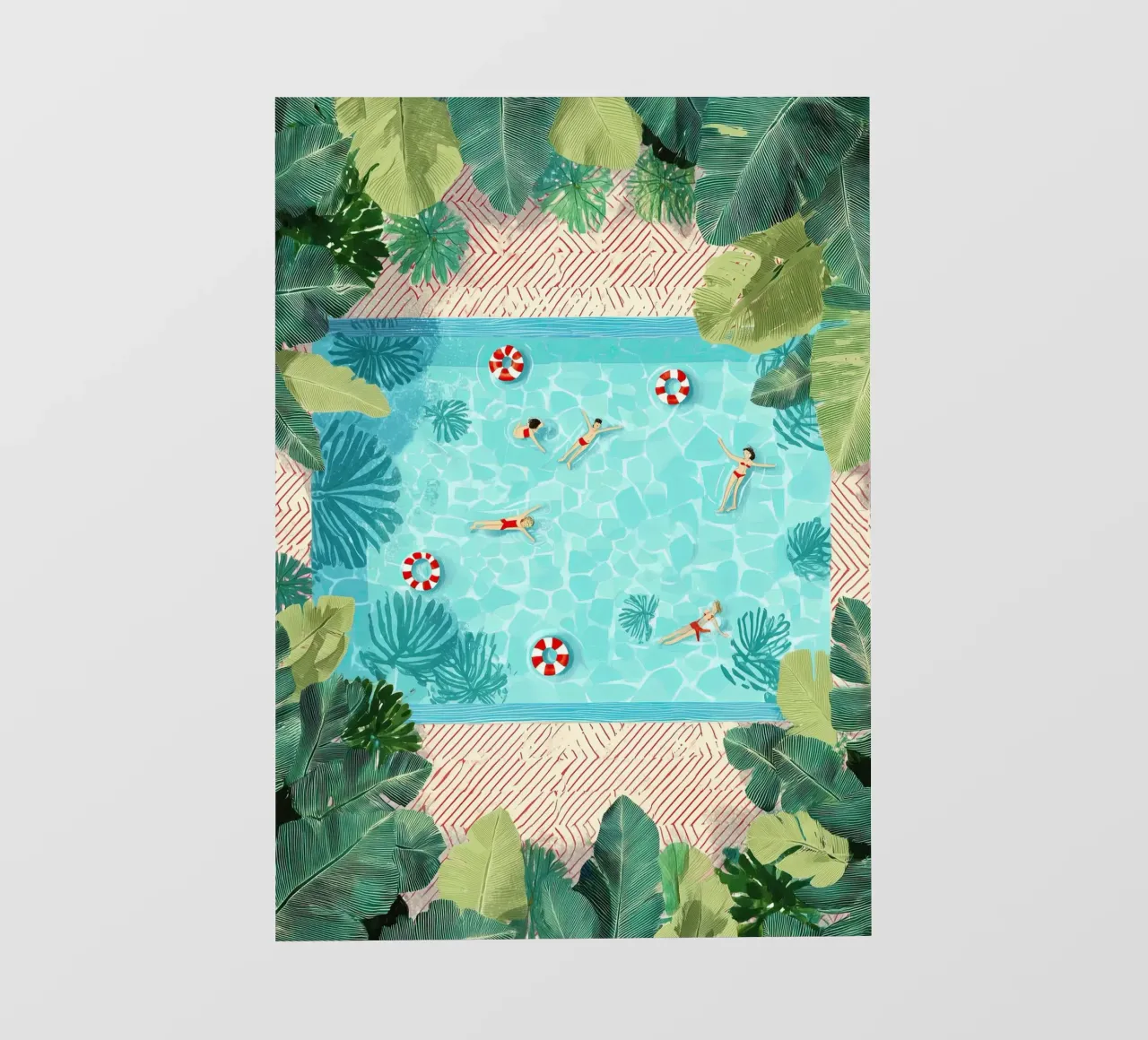 Floating in Forever Blue pellicola backlit da Clara August