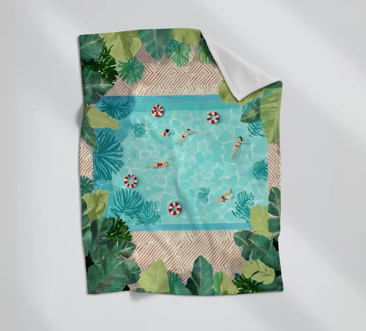 Floating in Forever Blue coperta in pile da Clara August