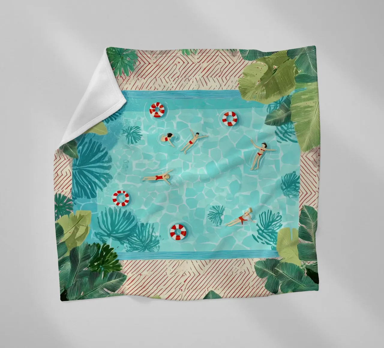 Floating in Forever Blue coperta in pile da Clara August
