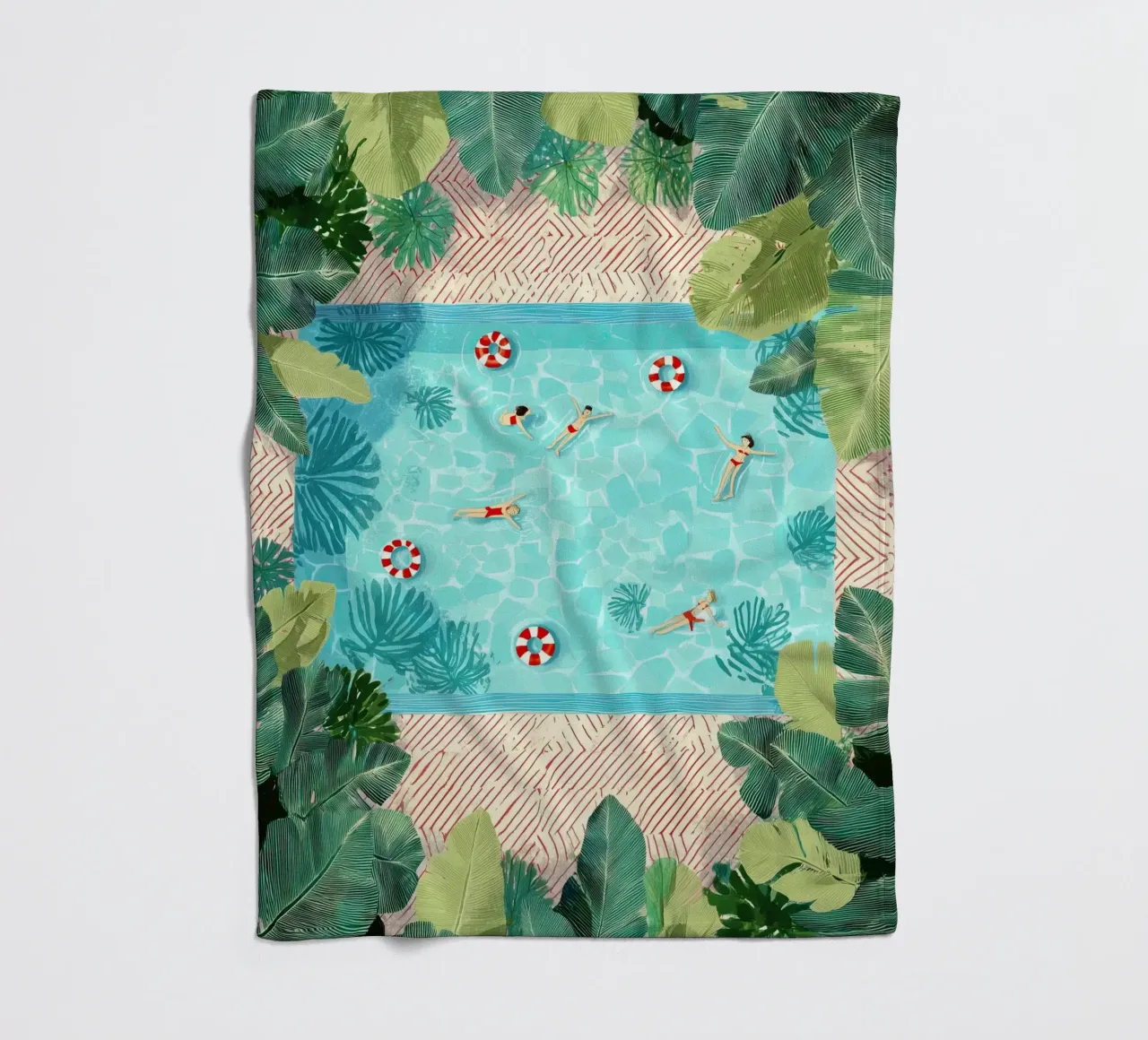 Floating in Forever Blue coperta in pile da Clara August
