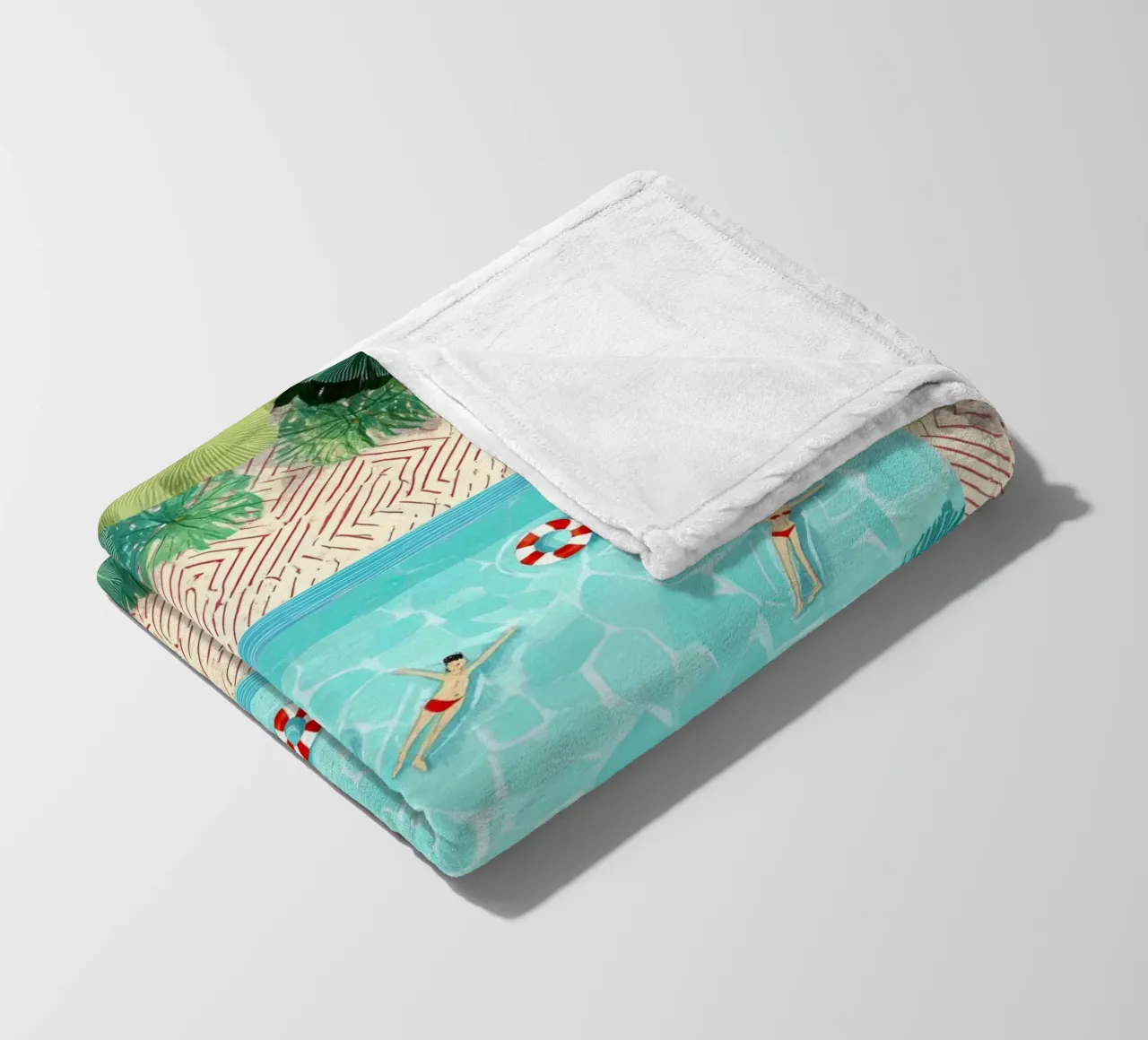 Floating in Forever Blue coperta in pile da Clara August