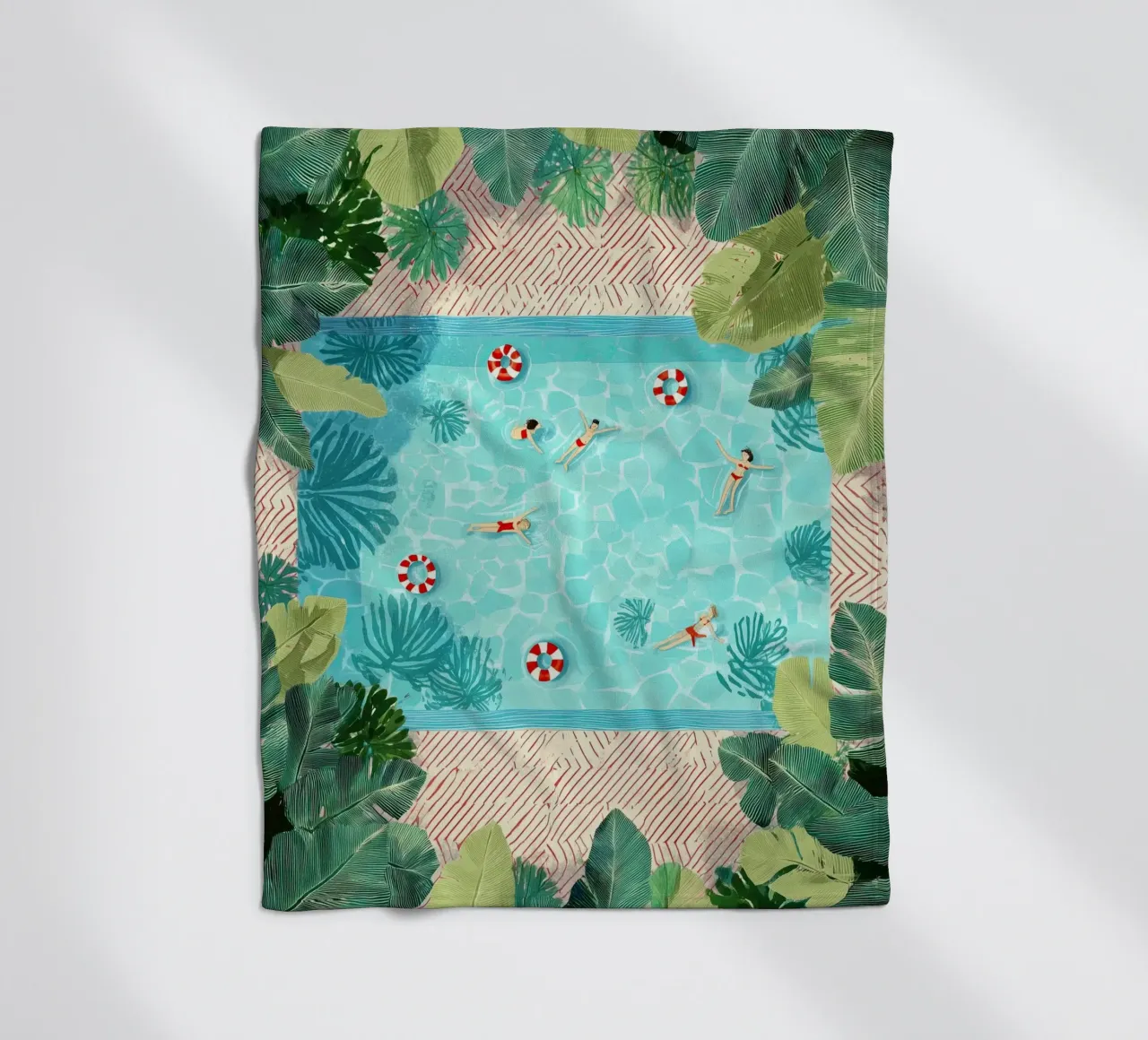 Floating in Forever Blue coperta in pile da Clara August
