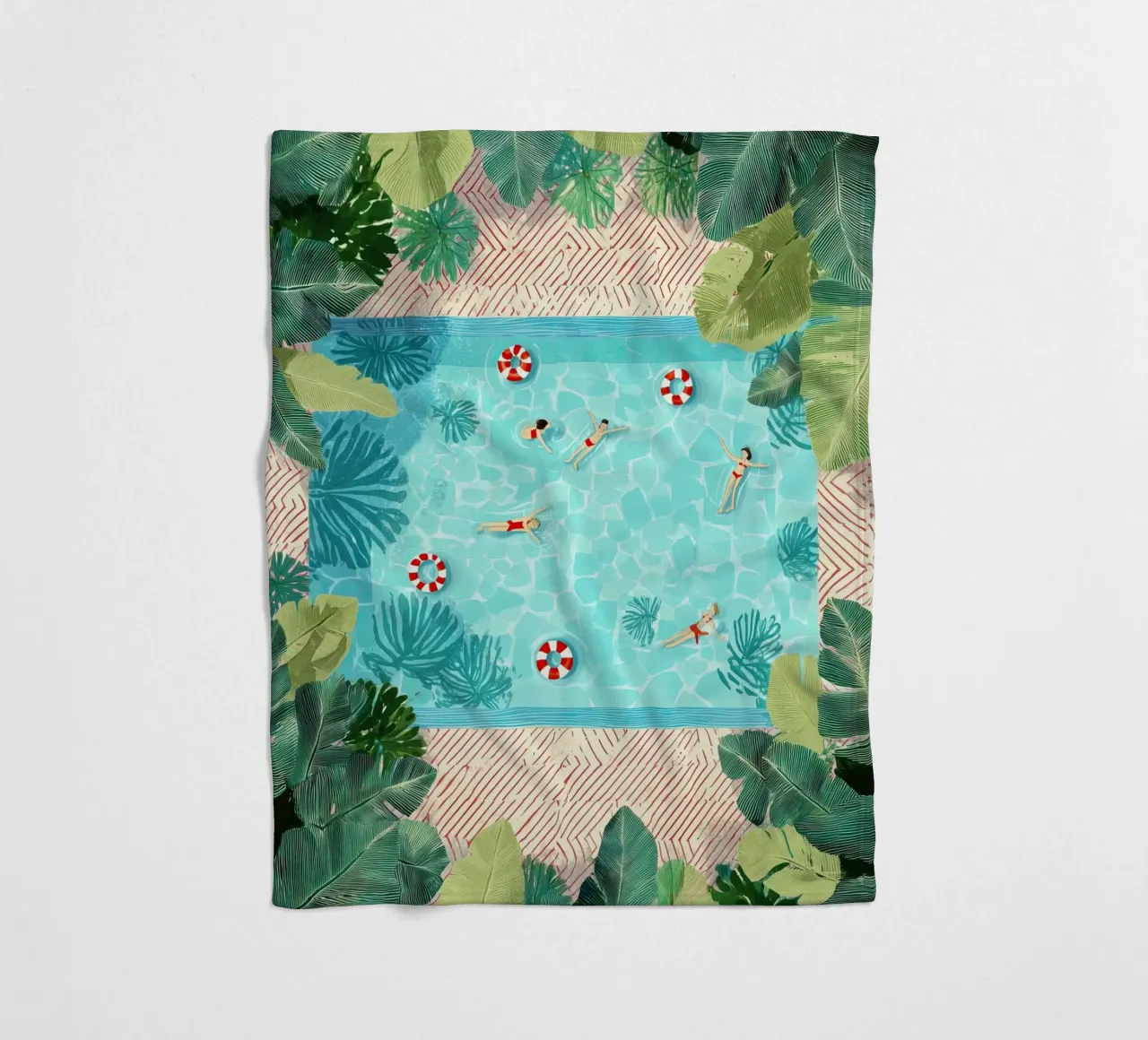 Floating in Forever Blue coperta in pile da Clara August