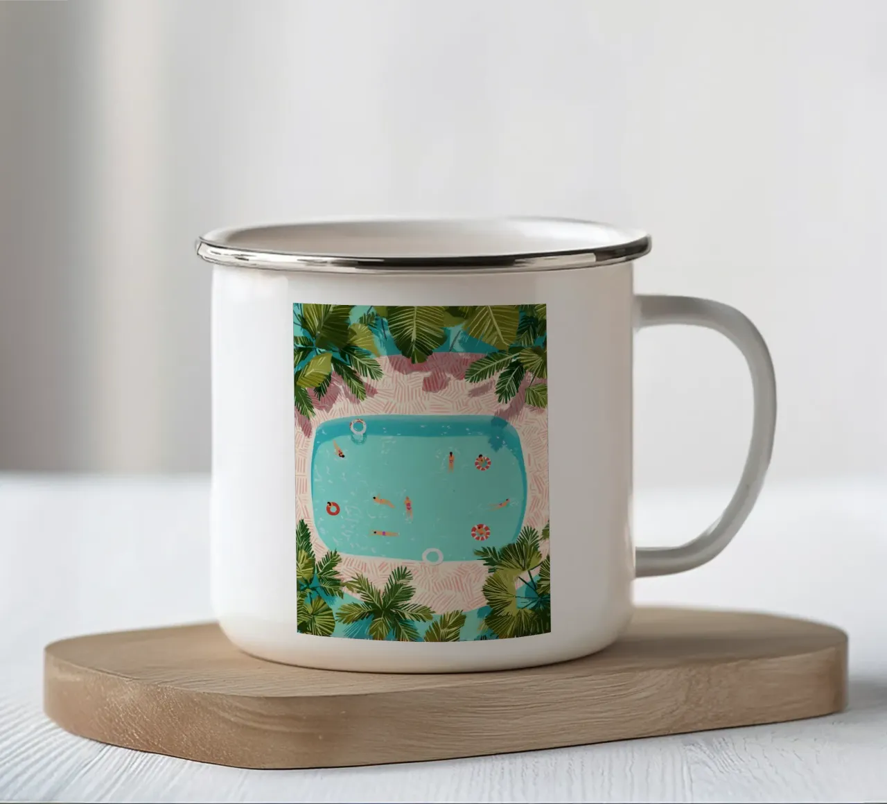 The Afternoon Belongs to Us tazza in smalto da Clara August