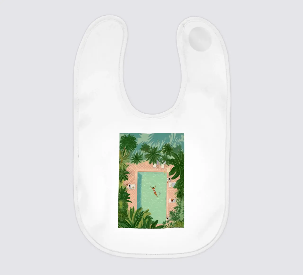 Floating Between Palms and Tiles bavaglino da Clara August