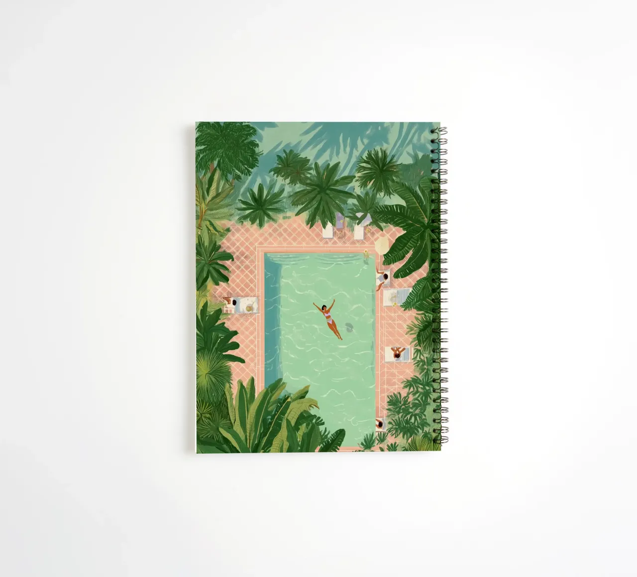 Floating Between Palms and Tiles diario ad anelli da Clara August
