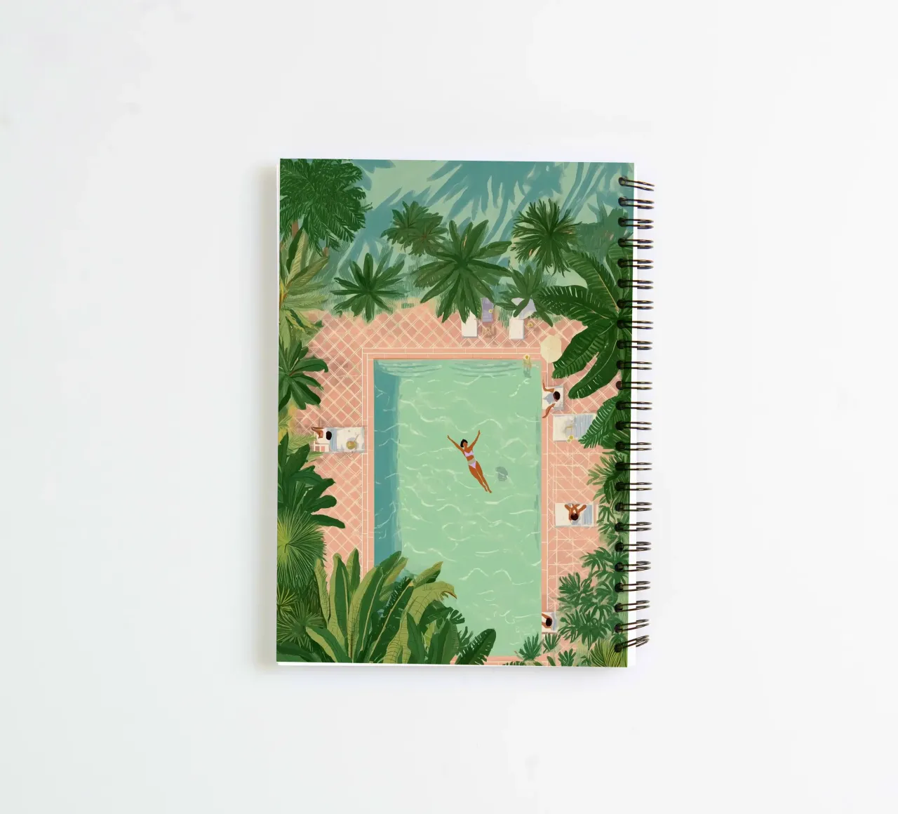 Floating Between Palms and Tiles diario ad anelli da Clara August