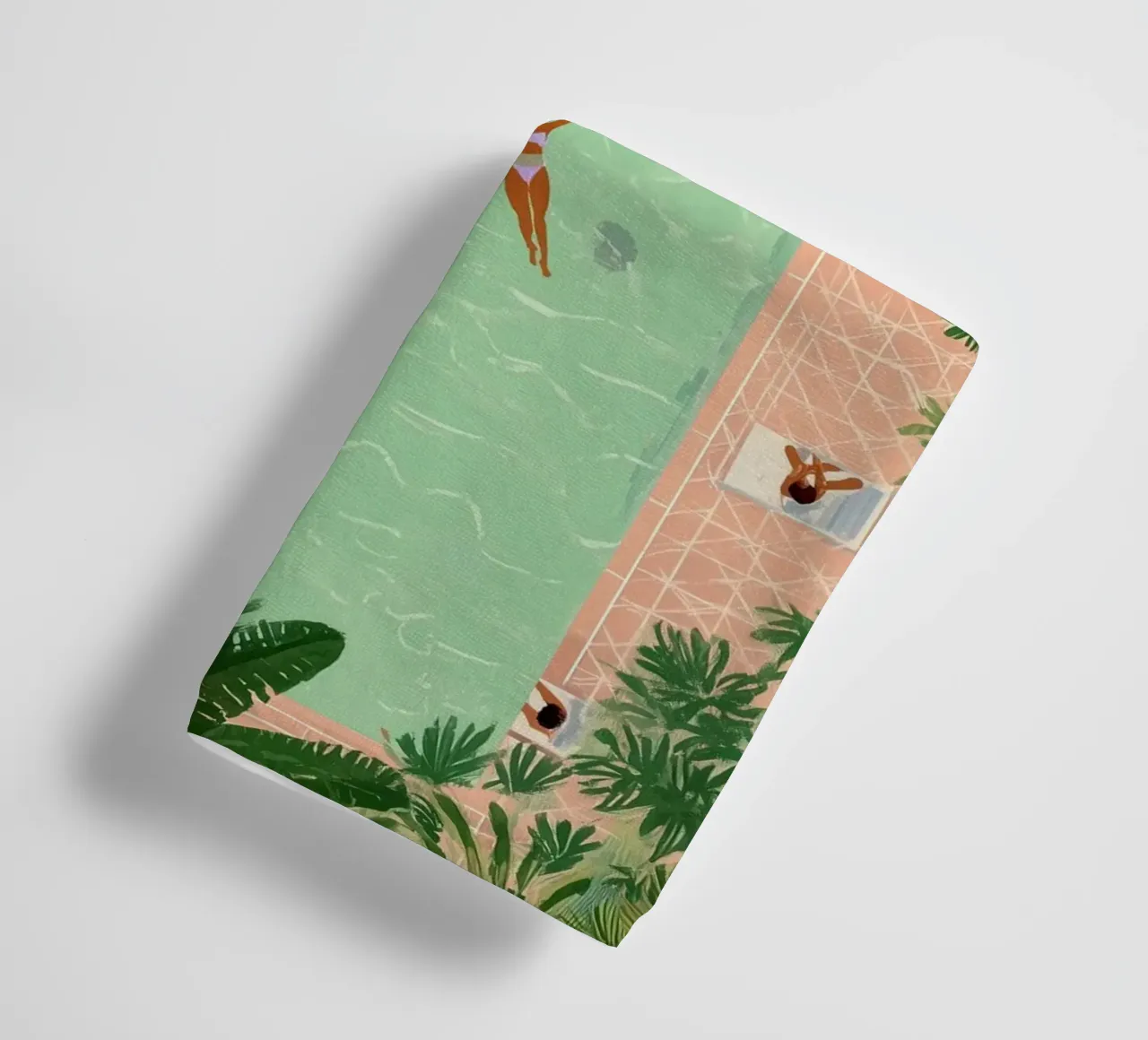 Floating Between Palms and Tiles badhanddoek van Clara August