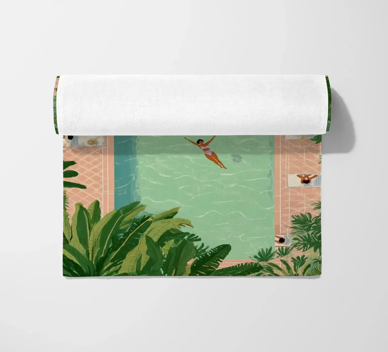 Floating Between Palms and Tiles telo mare da Clara August