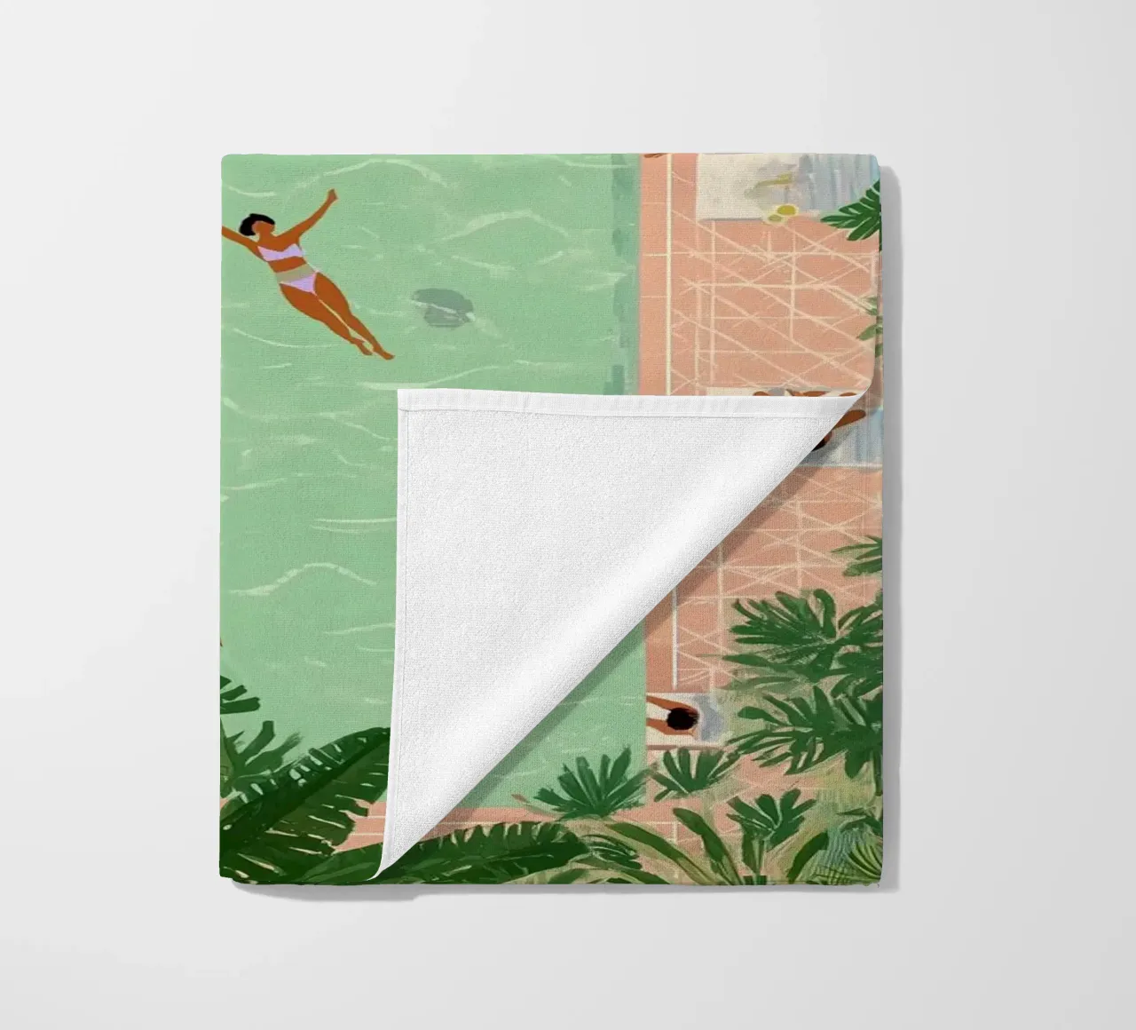 Floating Between Palms and Tiles telo mare da Clara August