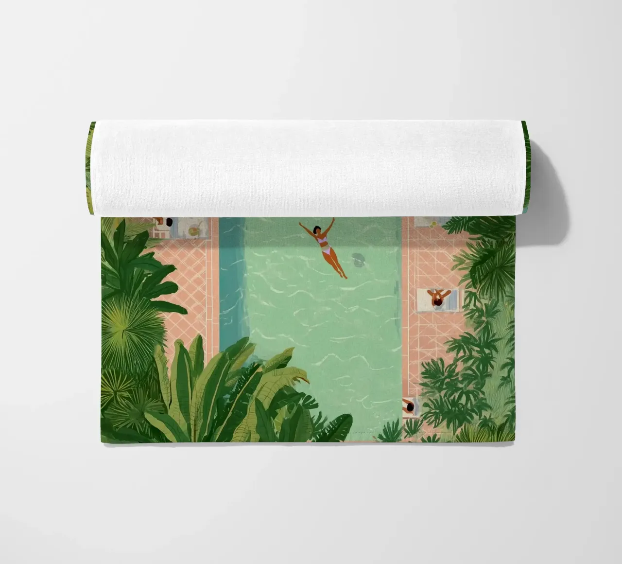 Floating Between Palms and Tiles telo mare da Clara August