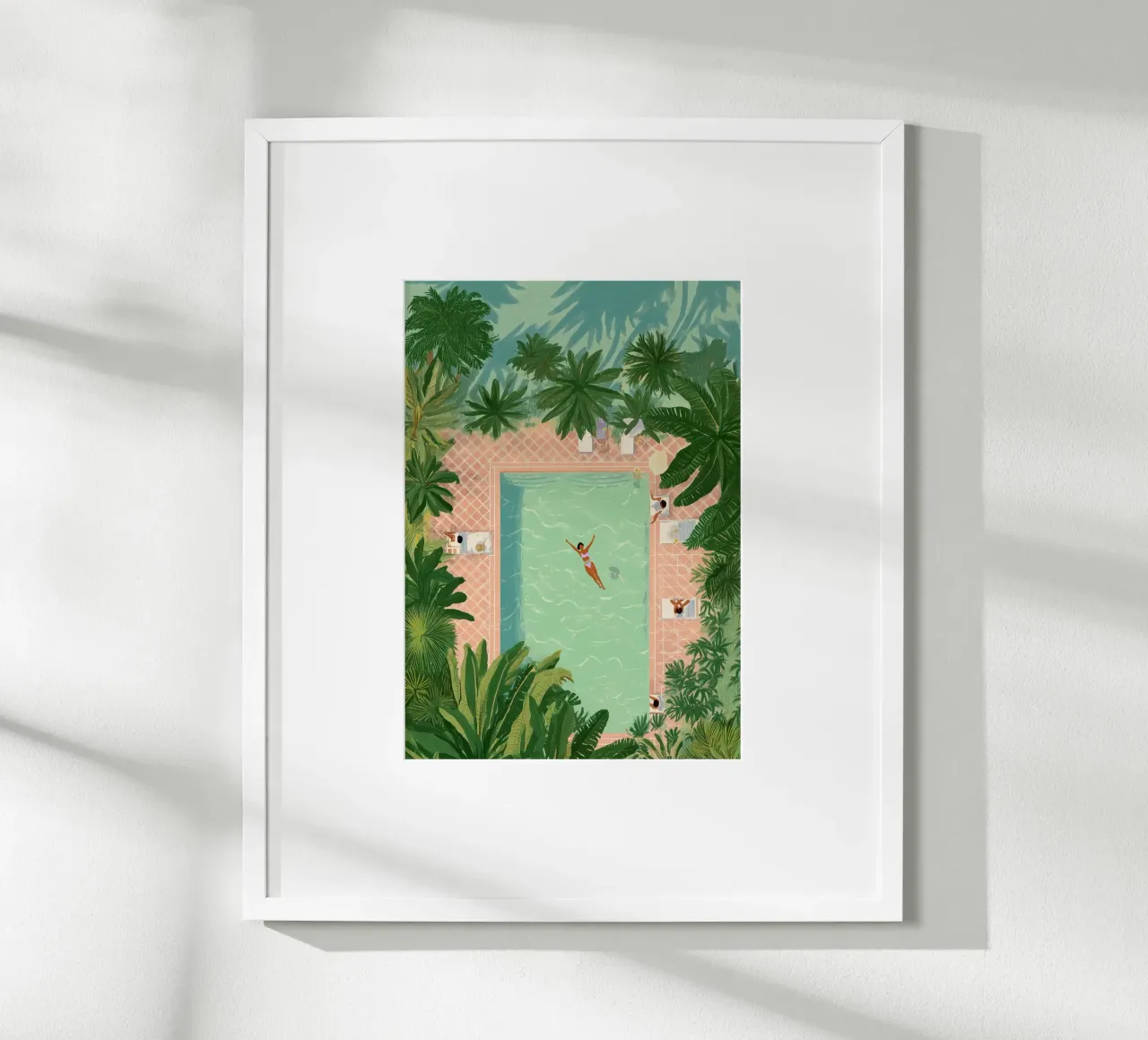 Floating Between Palms and Tiles carta hahnemühle da Clara August
