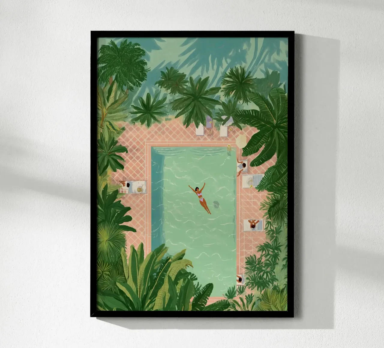 Floating Between Palms and Tiles carta hahnemühle da Clara August