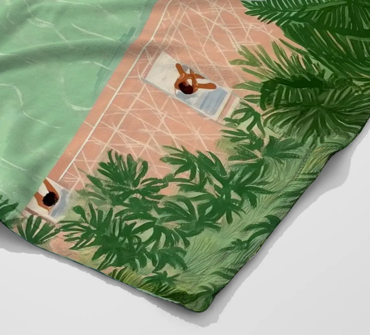 Floating Between Palms and Tiles coperta in pile da Clara August