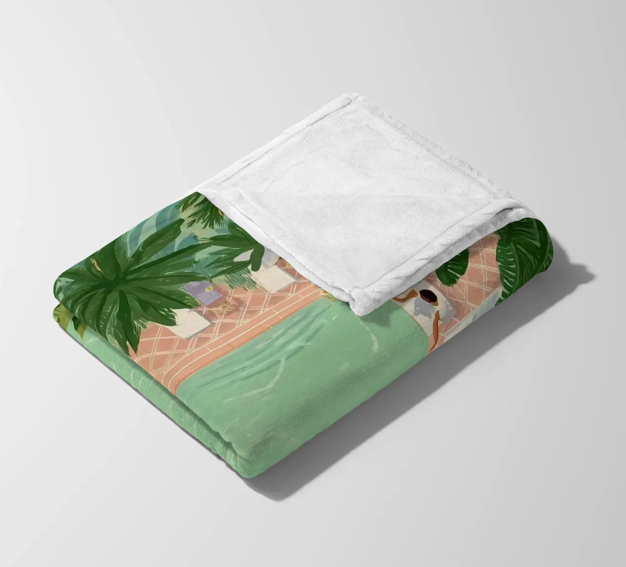 Floating Between Palms and Tiles coperta in pile da Clara August