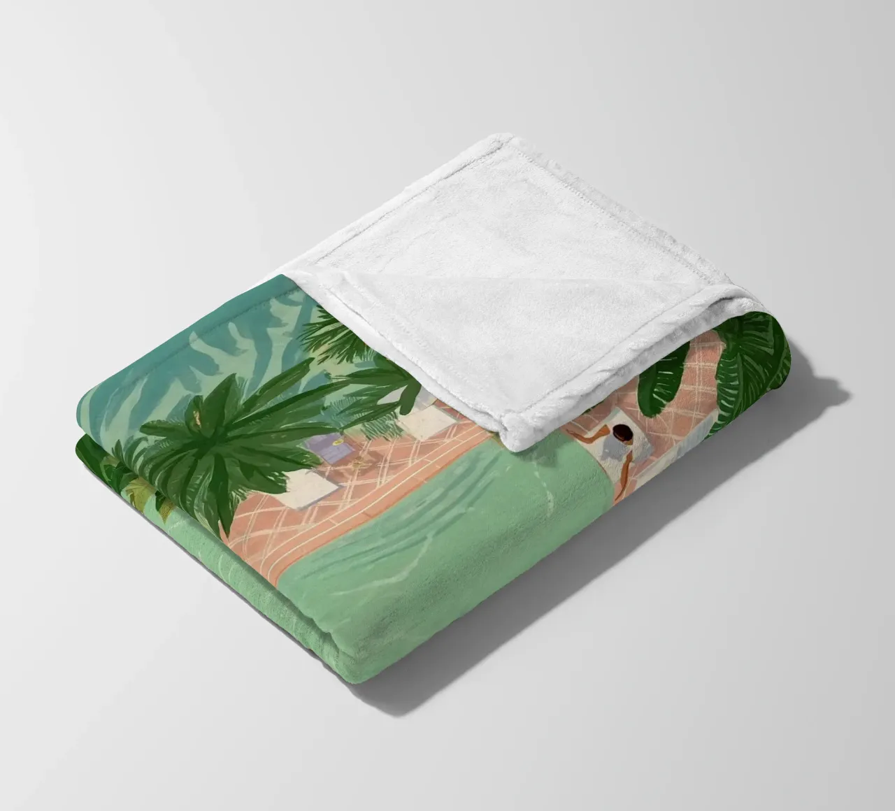 Floating Between Palms and Tiles coperta in pile da Clara August