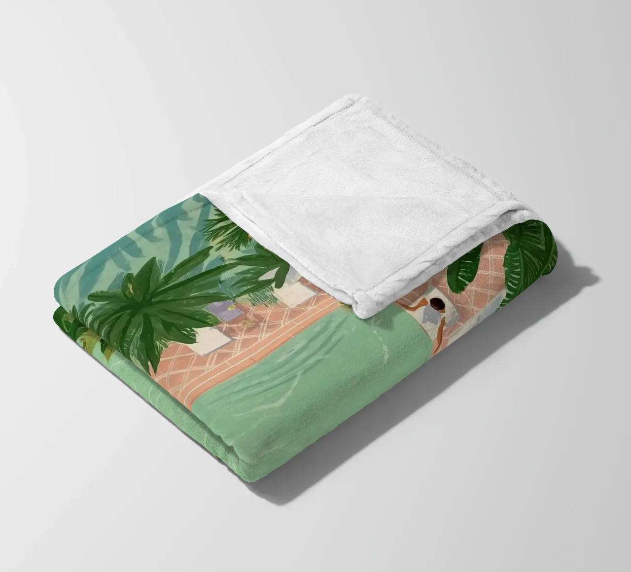 Floating Between Palms and Tiles coperta in pile da Clara August