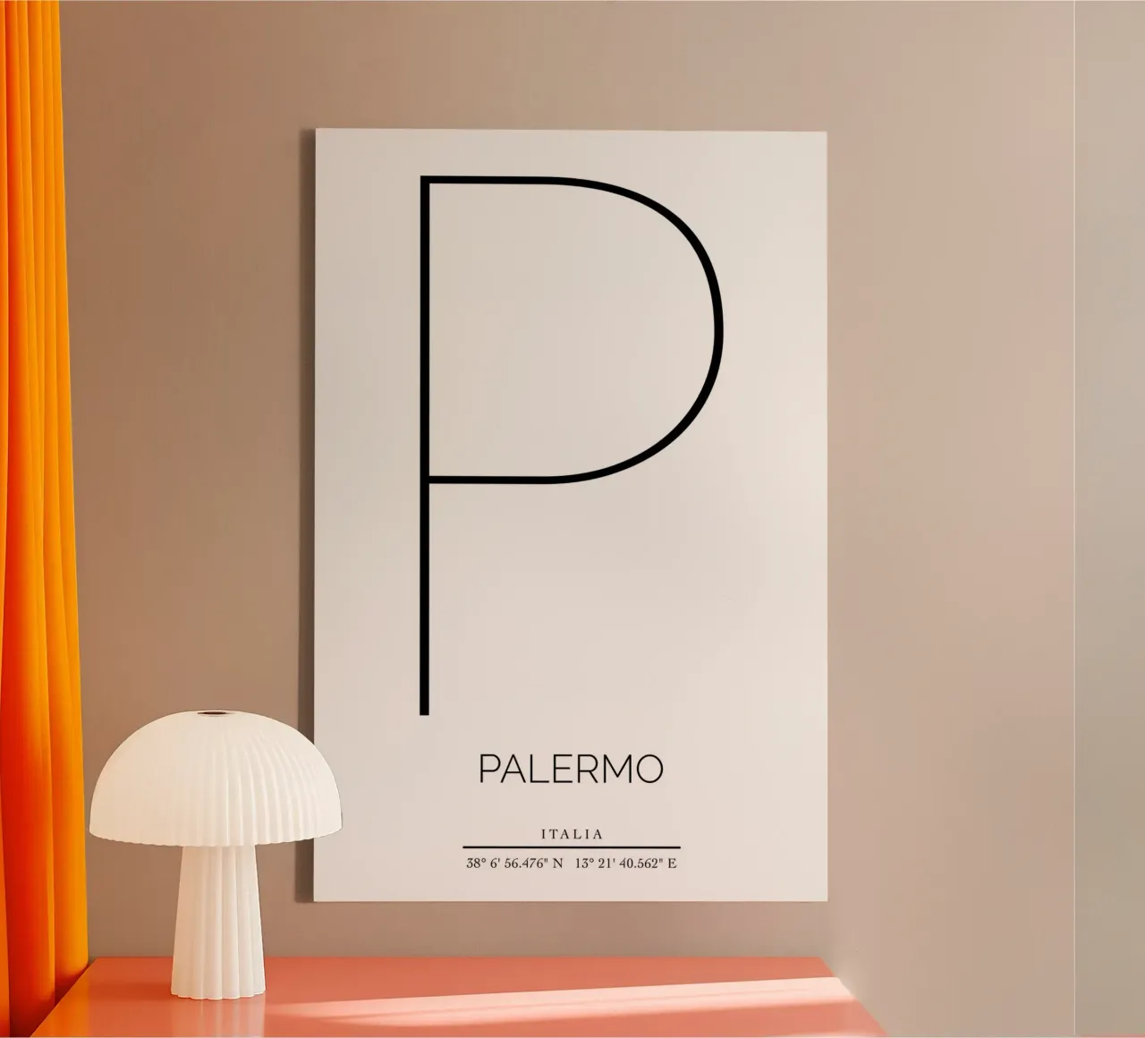 PALERMO - bianco tela con Cornice a cassetta da CityLights