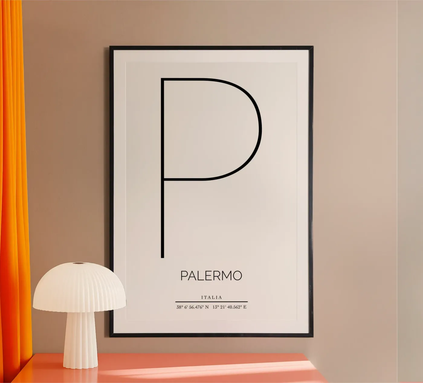 PALERMO - bianco poster da CityLights