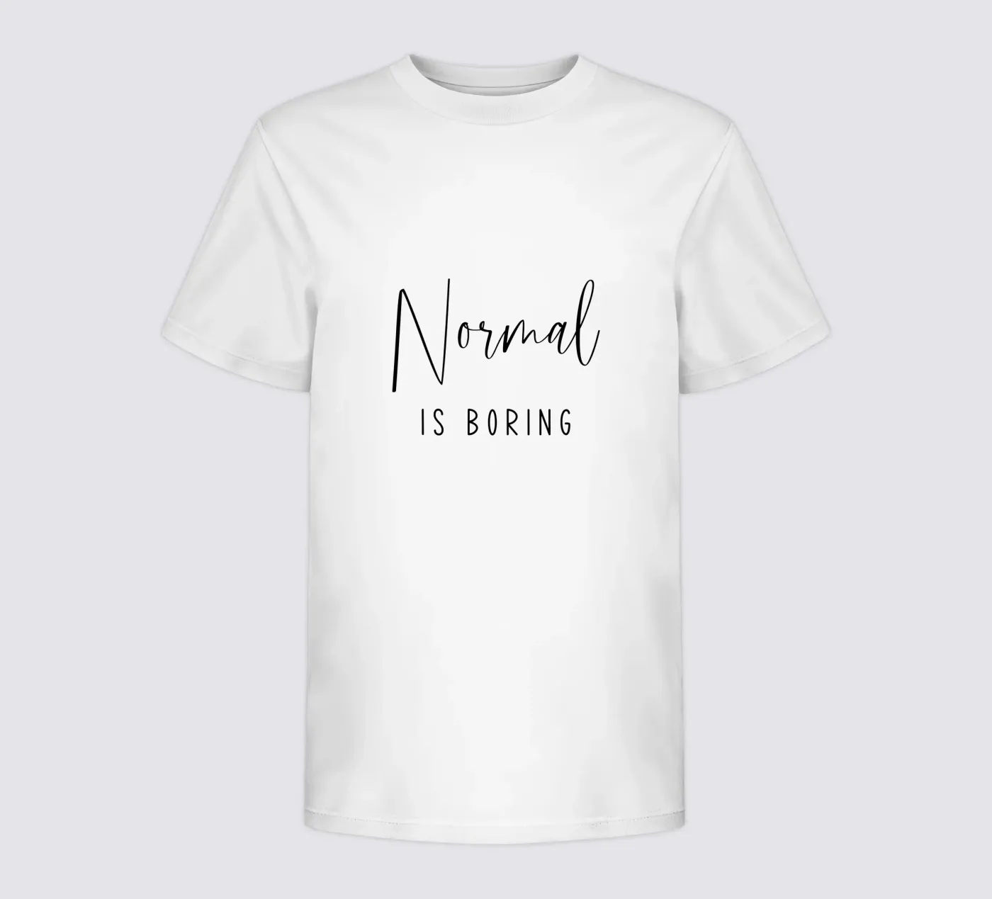 Normale è noioso t-shirt bambini da Shark Printables