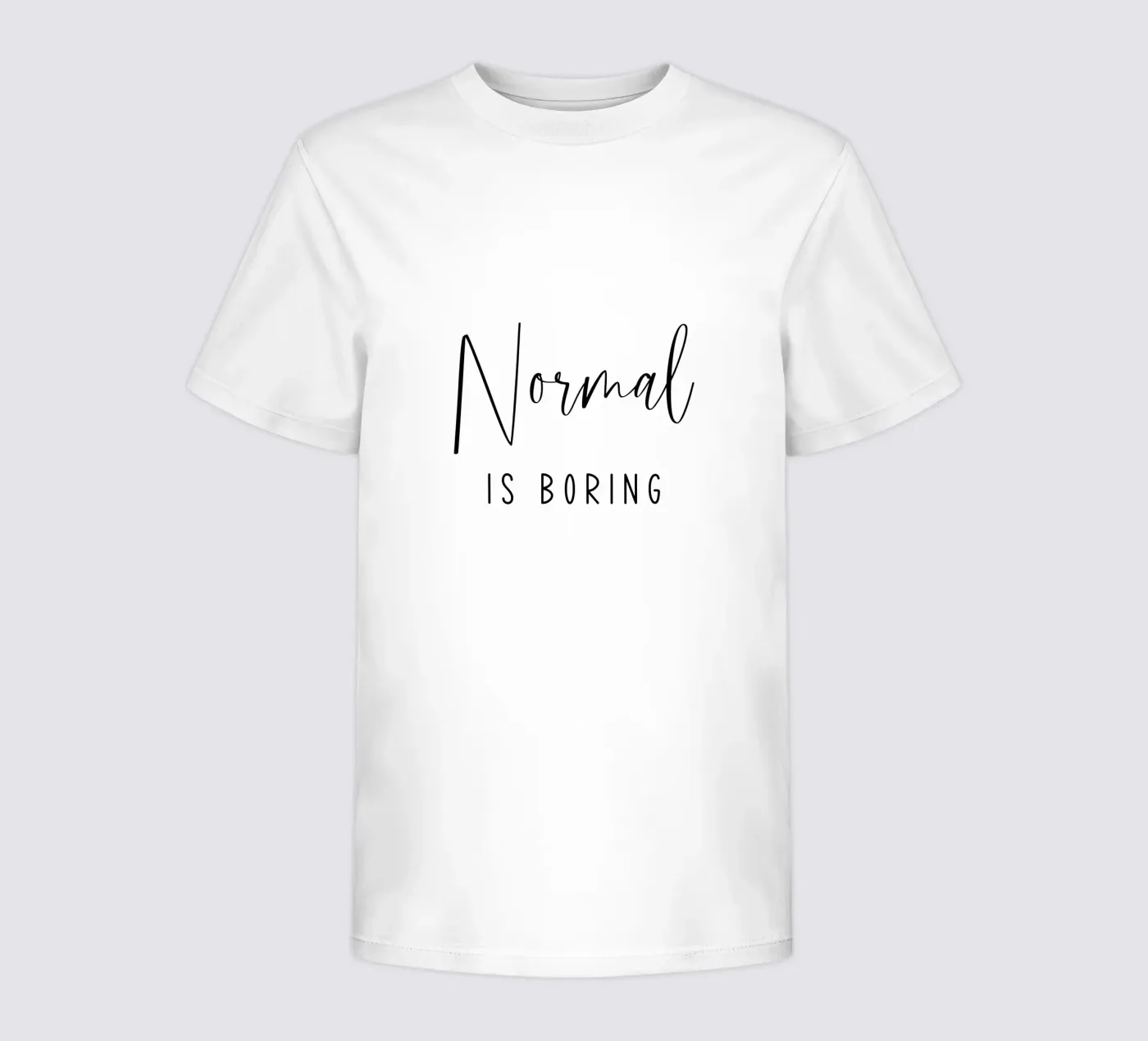 Normale è noioso t-shirt bambini da Shark Printables