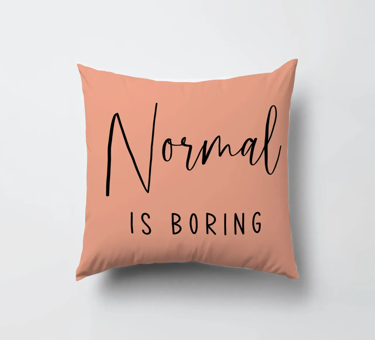 Normaal is saai kussen van Shark Printables
