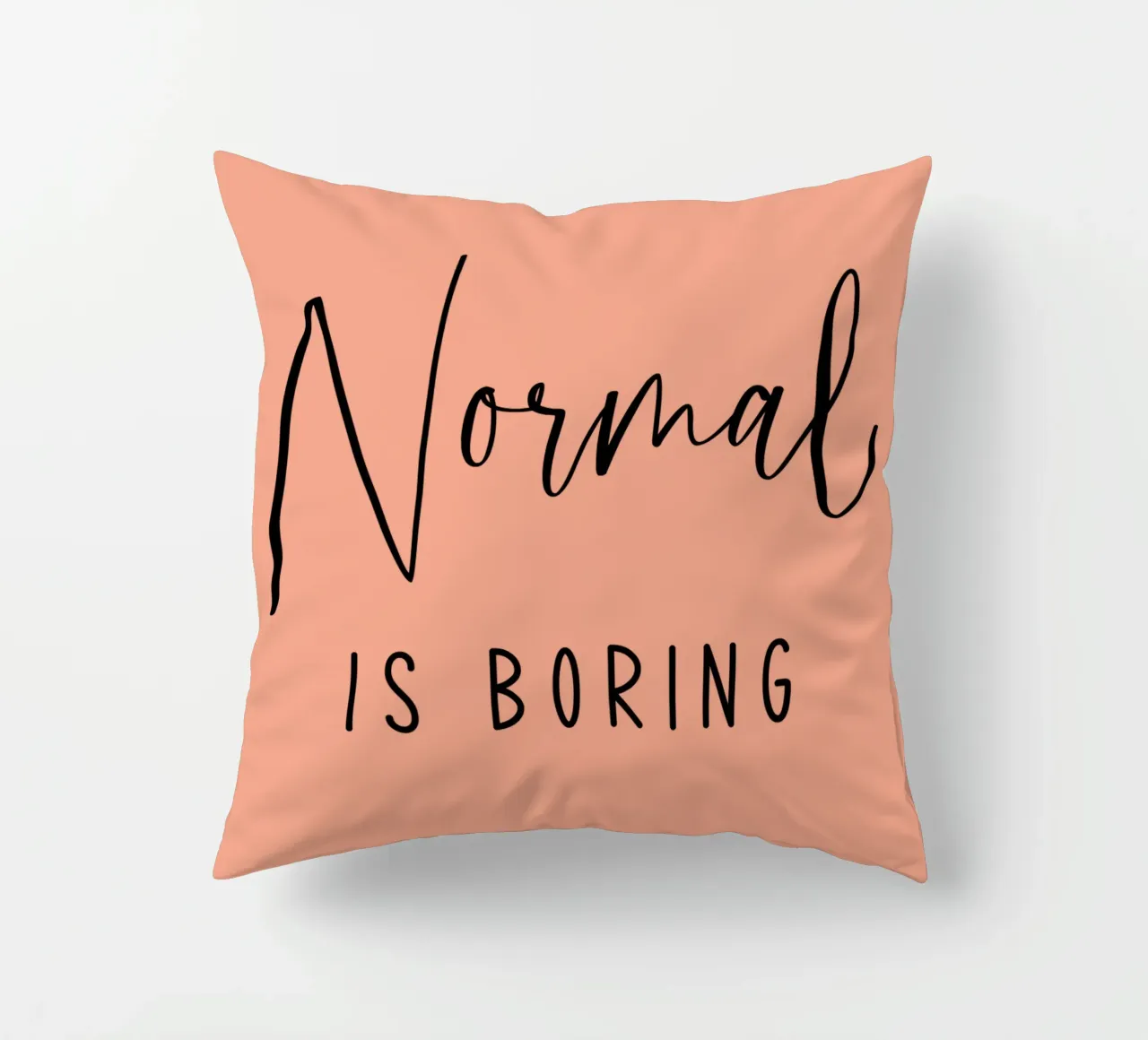 Normaal is saai kussen van Shark Printables